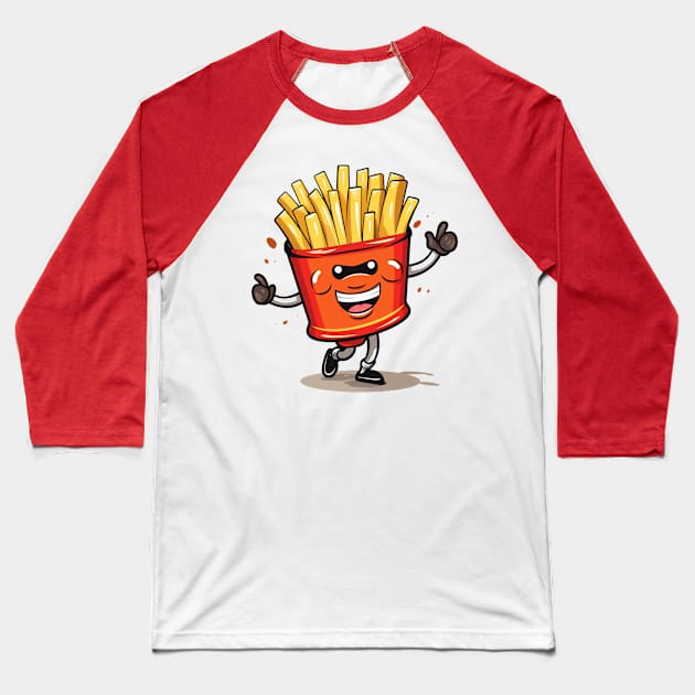 Cute French Fries T-Shirt Baseball T-Shirt by nonagobich